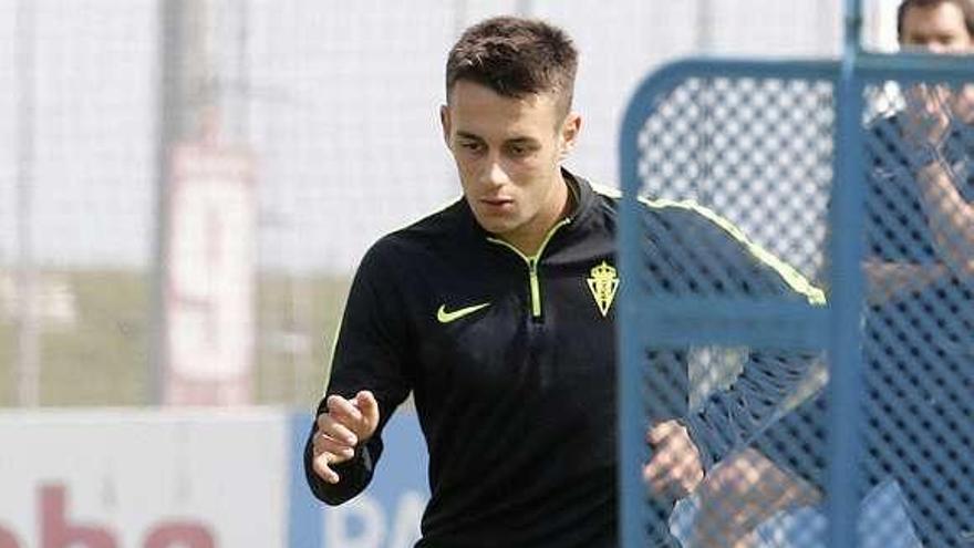 Pedro Díaz, durante un entrenamiento.