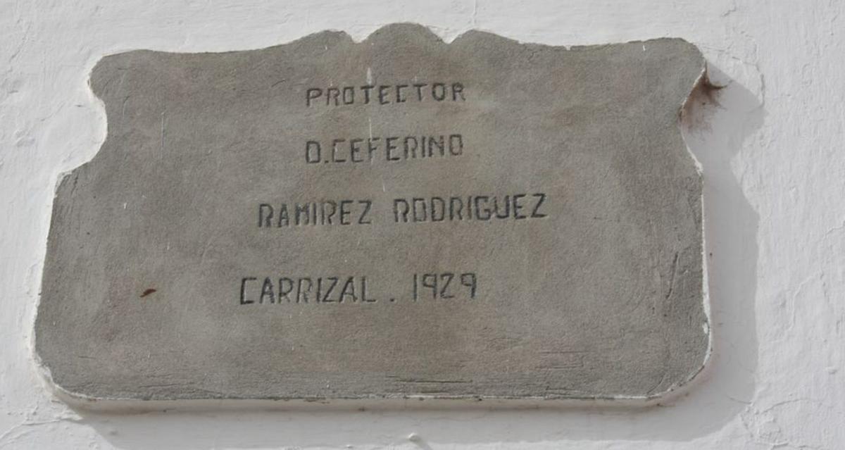 Ceferino Ramírez, benefactor  de la iglesia de Carrizal