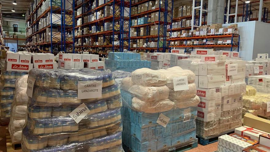 Cáritas recibe más de 17.000 kilos de alimentos