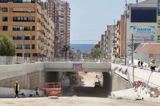 La Generalitat abrirá al tráfico el paso inferior de la avenida de Beniardà de Benidorm a finales de mayo