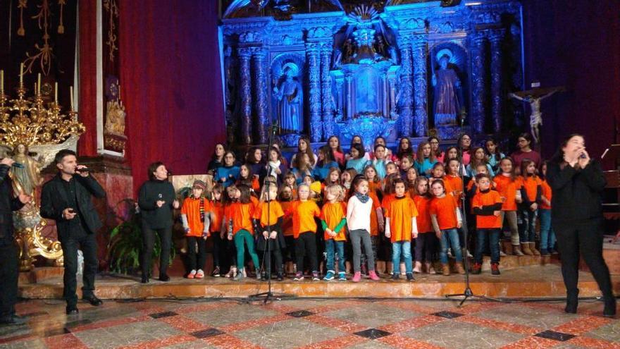 Momento del exitoso concierto en el convento.