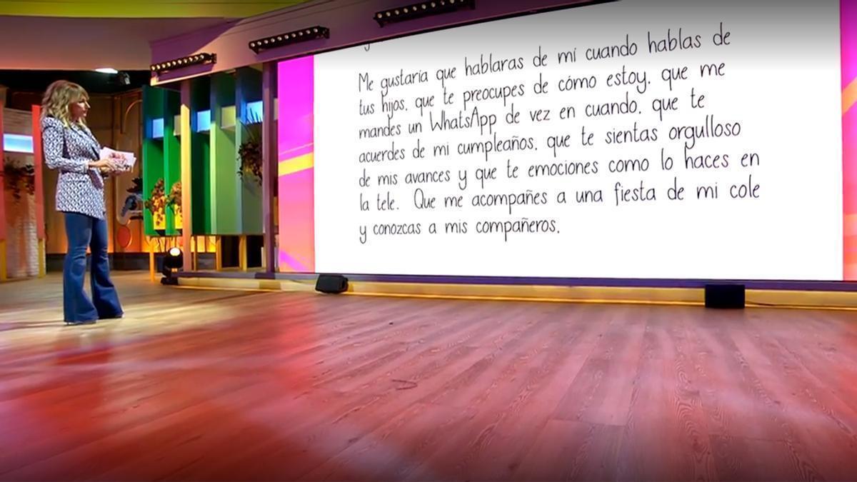 El programa de Emma García desvela la carta y el &#039;grito de auxilio&#039; de un hijo no reconocido del cantante de Camela