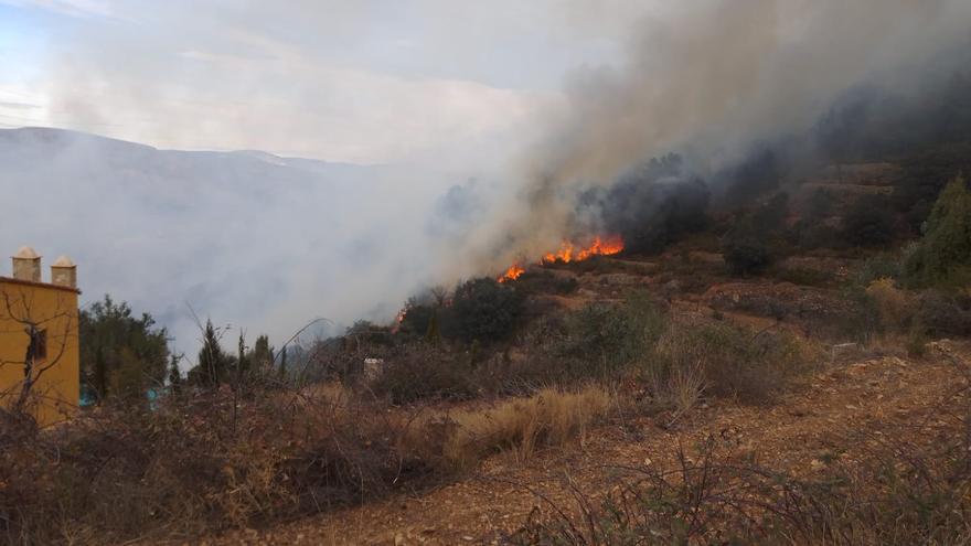 Las tormentas causan varios incendios en Castellón