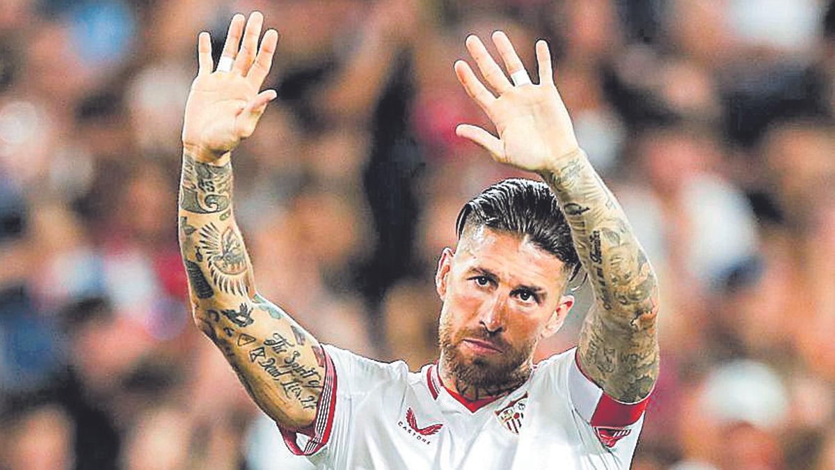 Sergio Ramos, despidiéndose del Sevilla
