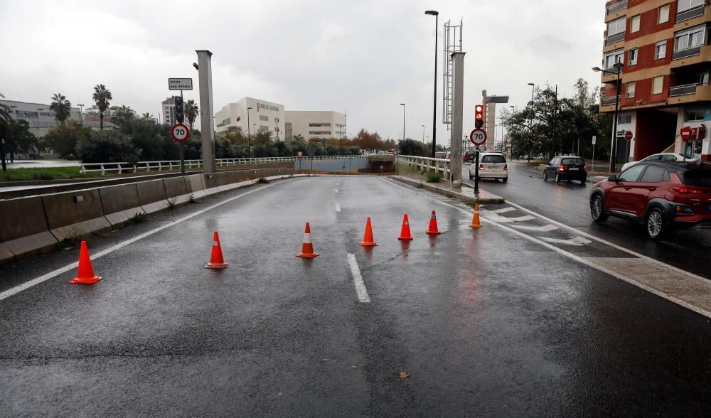 La salida norte por la Avenida Cataluña.