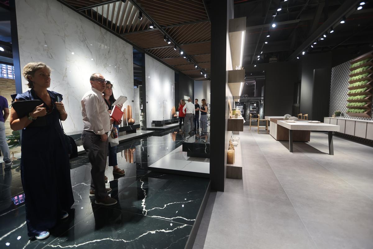 Interior del 'showroom' en las instalaciones de Pamesa, en su sede de Vila-real.