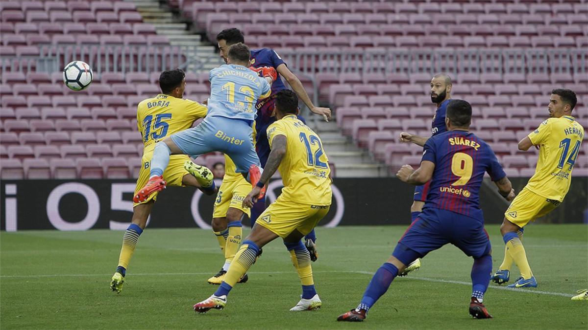 El Barça jugó contra el UD Las Palmas