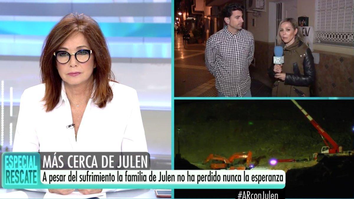 Ana Rosa Quintana en el especial sobre el rescate de Julen en Telecinco