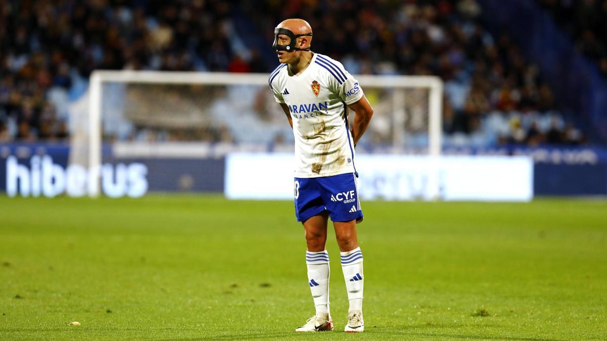 Mollejo, durante el encuentro del pasado sábado ante el Leganés.