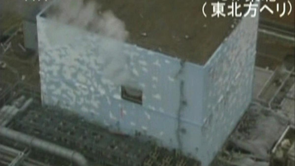 Imagen aérea del reactor 2 de Fukushima.