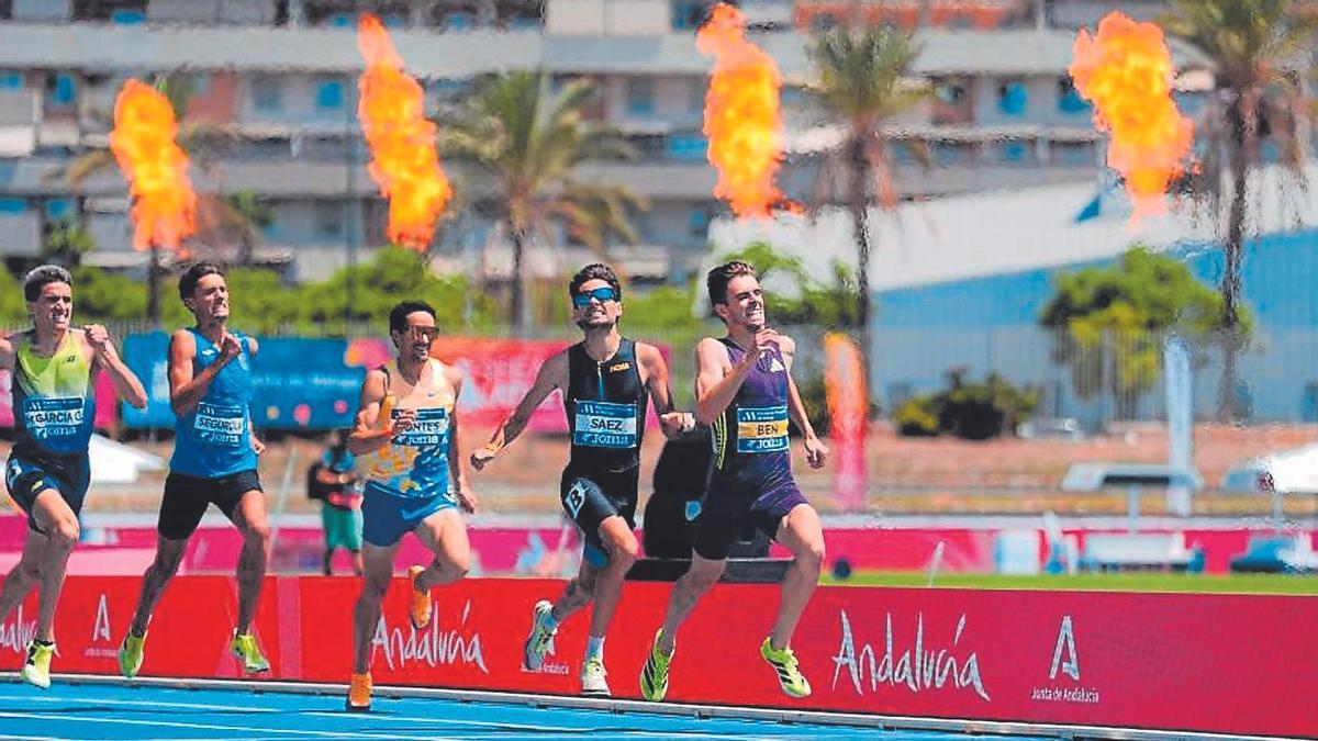 Adrián Ben se impuso en los 1.500 metros