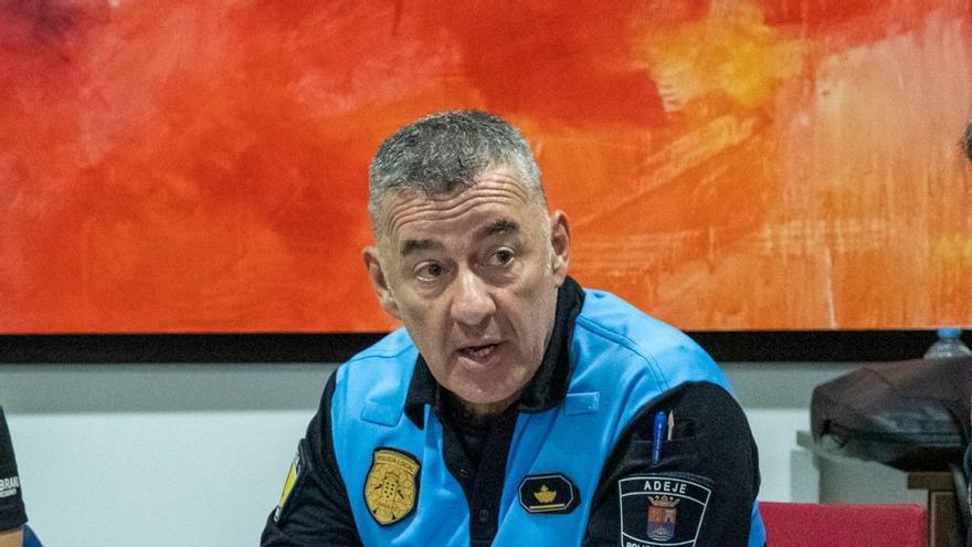 El subcomisario Ricardo Reyes, jefe de la Policía Local de Adeje.