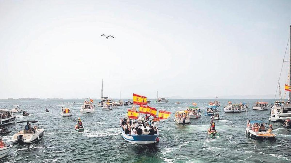 La procesión de la Virgen del Carmen.