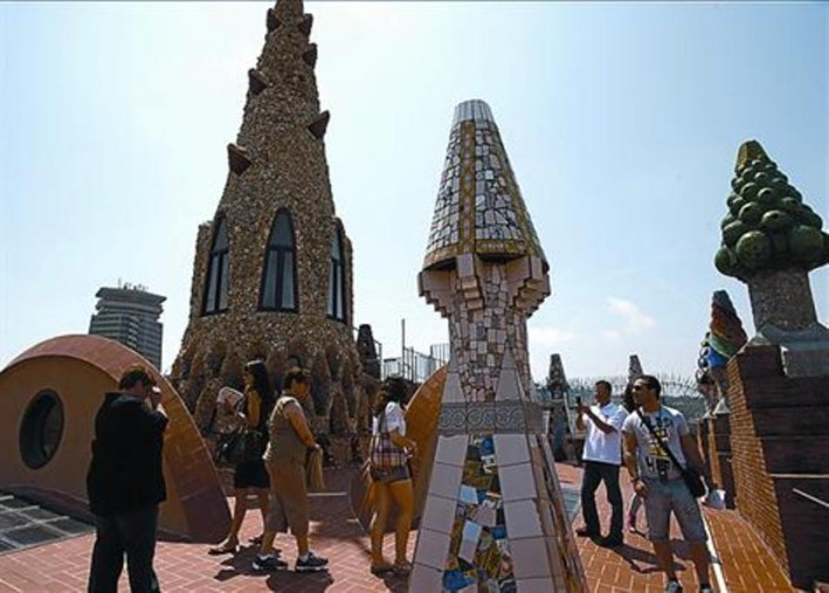 El terrat del Palau Güell és un dels llocs més admirats.