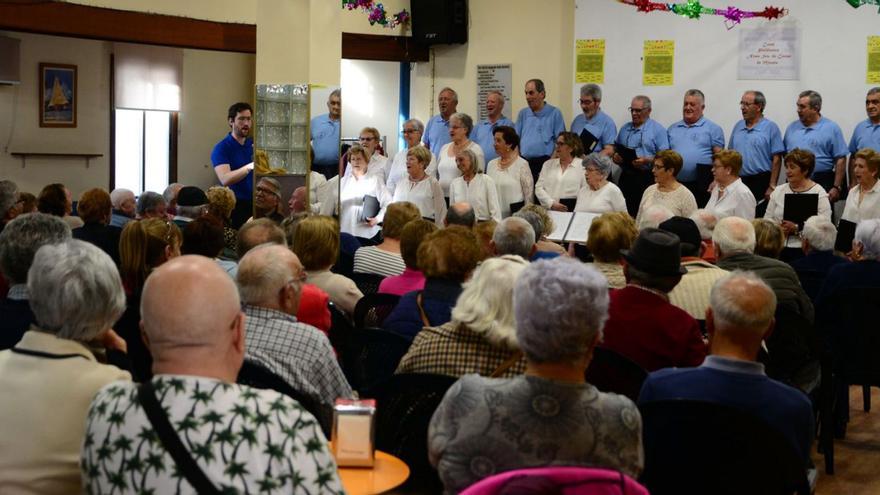El coro del Club de Jubilados de Moaña. | FDV