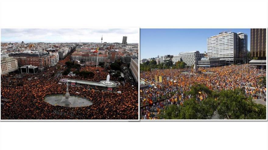 La manifestación, muy similar a la del 7 de octubre del 2017