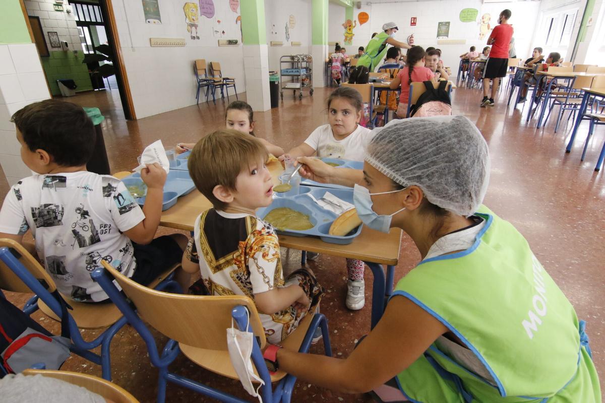 Cordoba nueva normalidad colegio ceip Antonio Gala comedor escolar
