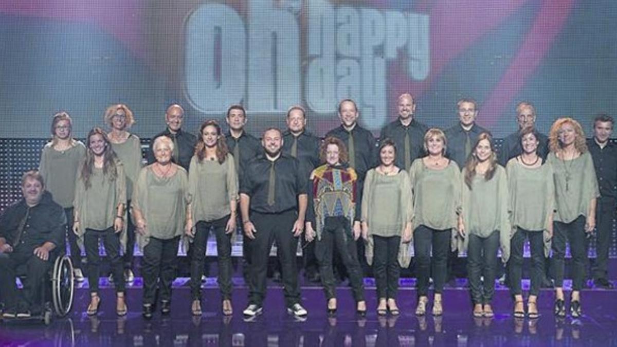 El grupo Tons i Sons, en el programa de TV-3 'Oh, happy day'.