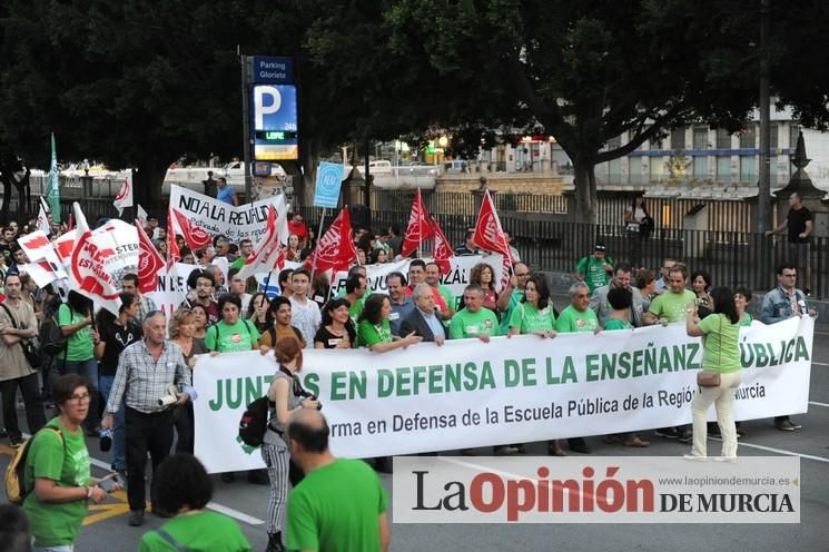 Manifestación contra la LOMCE en Murcia