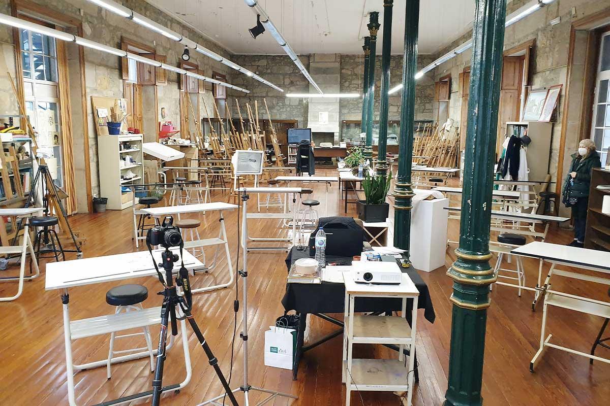 Interior de la Escuela Municipal de Artes y Oficios