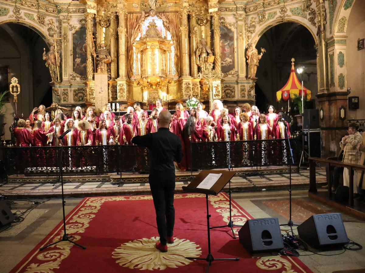 Un momento del concierto de góspel