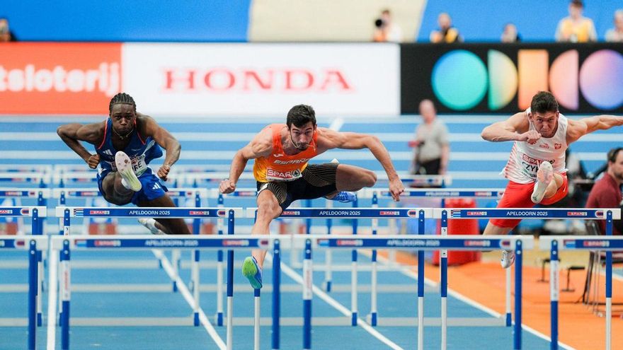 Quique Llopis, a semifinales con 7.53, el mejor resultado de un español en unos Europeos