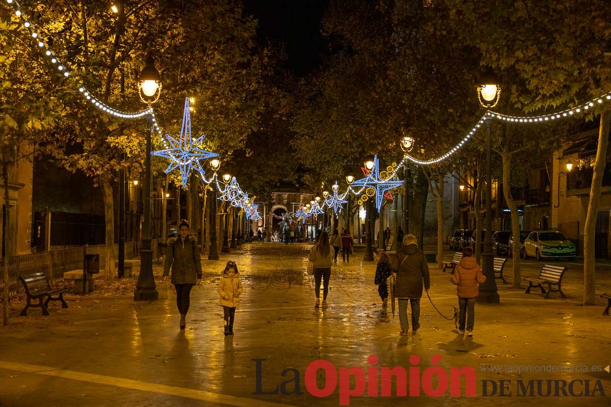 Encendido de luces de Navidad en Caravaca