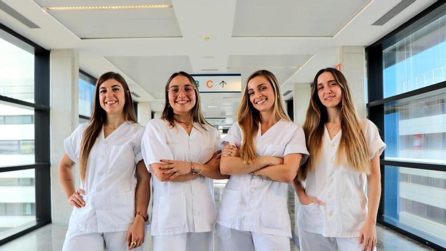 Irina, Lucía, María y Natalia: cuatro enfermeras recién graduadas en Ibiza se quedan en los centros de salud pitiusos