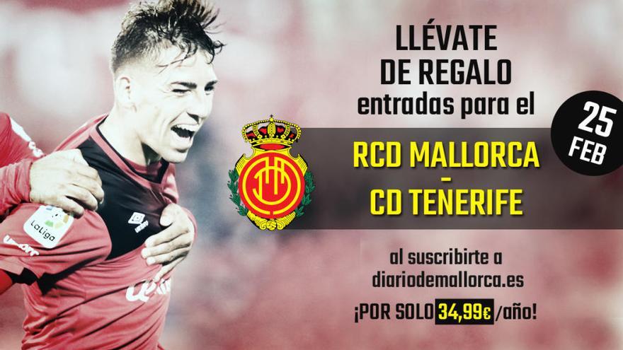 Consigue entradas par ir a ver el RCD Mallorca - CD Tenerife