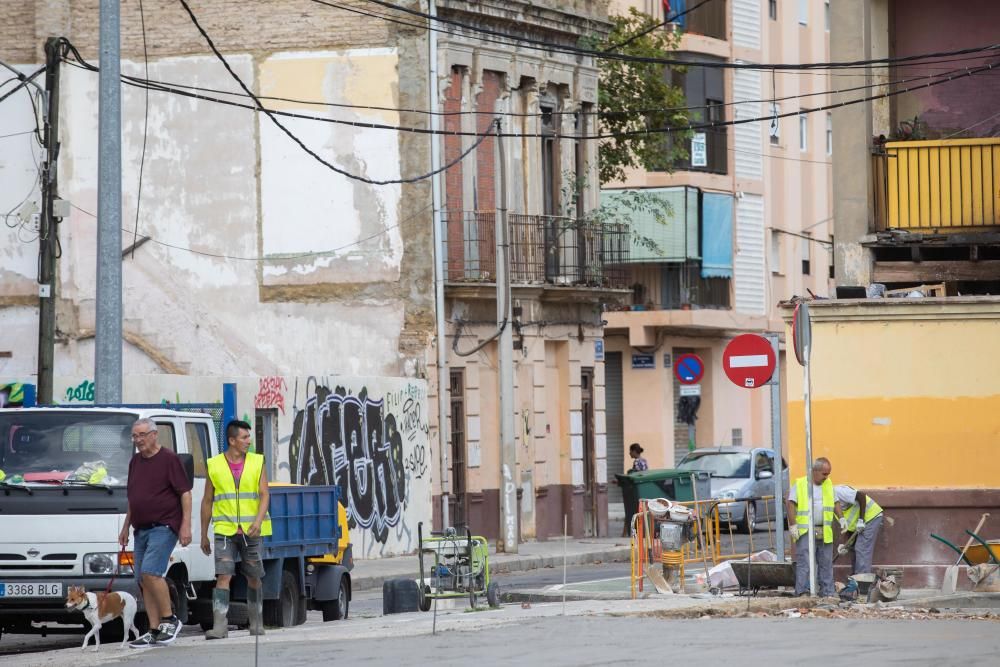 Obras en el Cabanyal