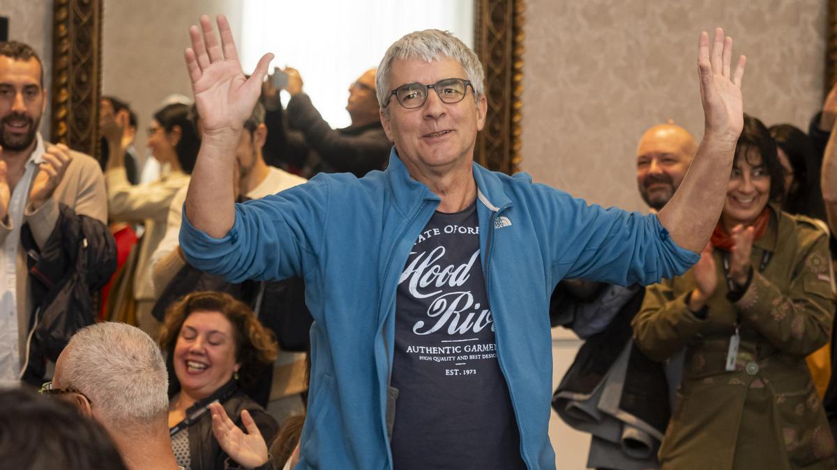 El director francés Alan Guiraudie, tras anunciarse que ha ganado la Espiga de Oro de la Seminci por su película 'Misericordia'.