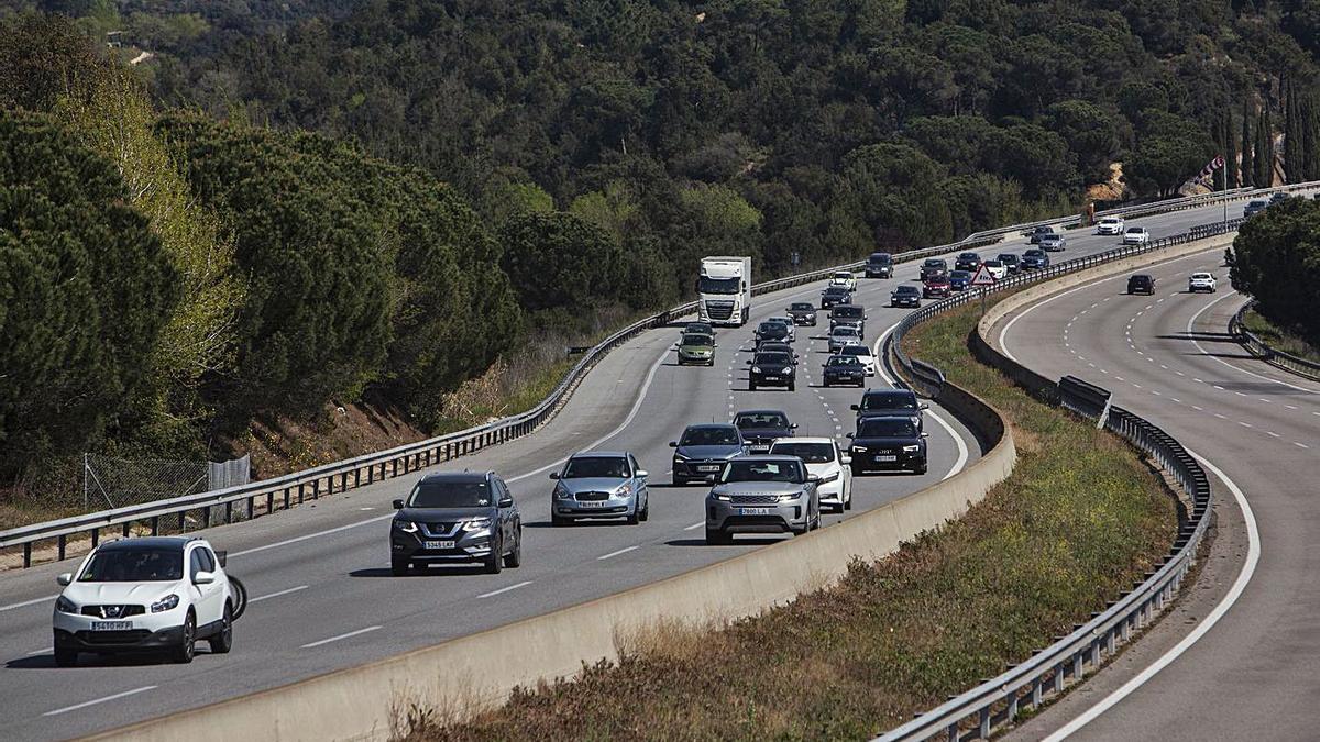 L’autopista AP-7 entre Girona i Barcelona, en una imatge d’arxiu.  | DAVID APARICIO
