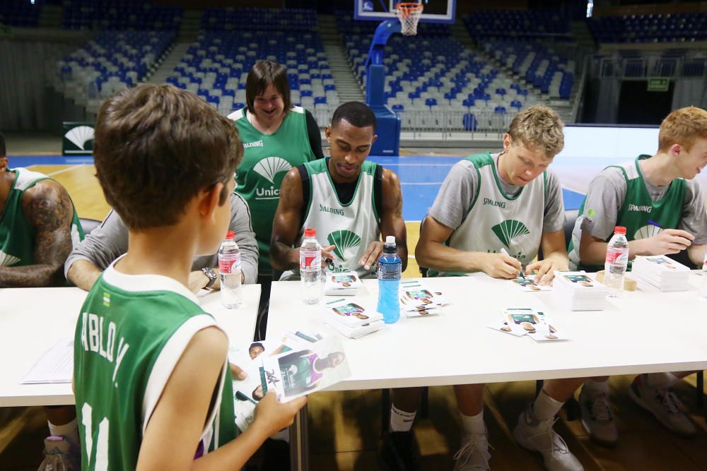 El Unicaja abre su entrenamiento al público