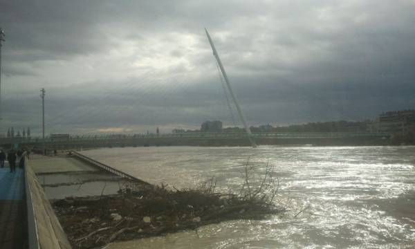 Fotogalería: La crecida del Ebro a su paso por Zaragoza