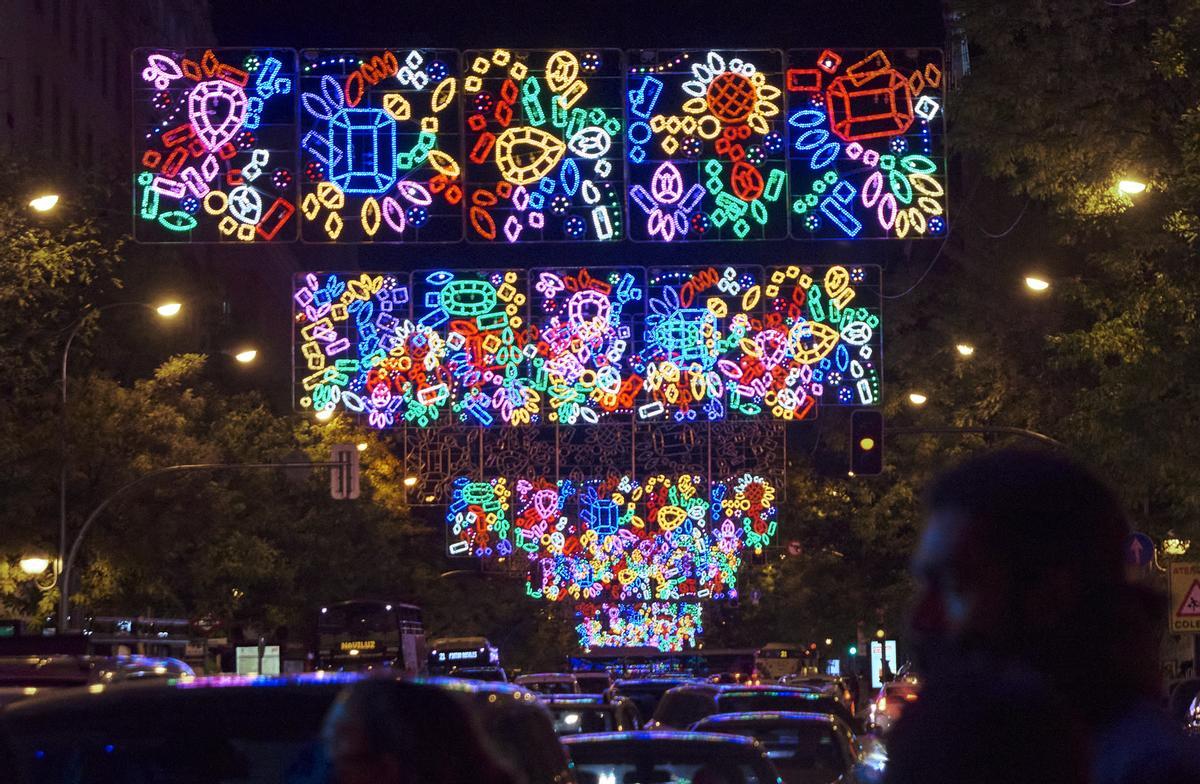 Joyas iluminadas en el Paseo del Prado