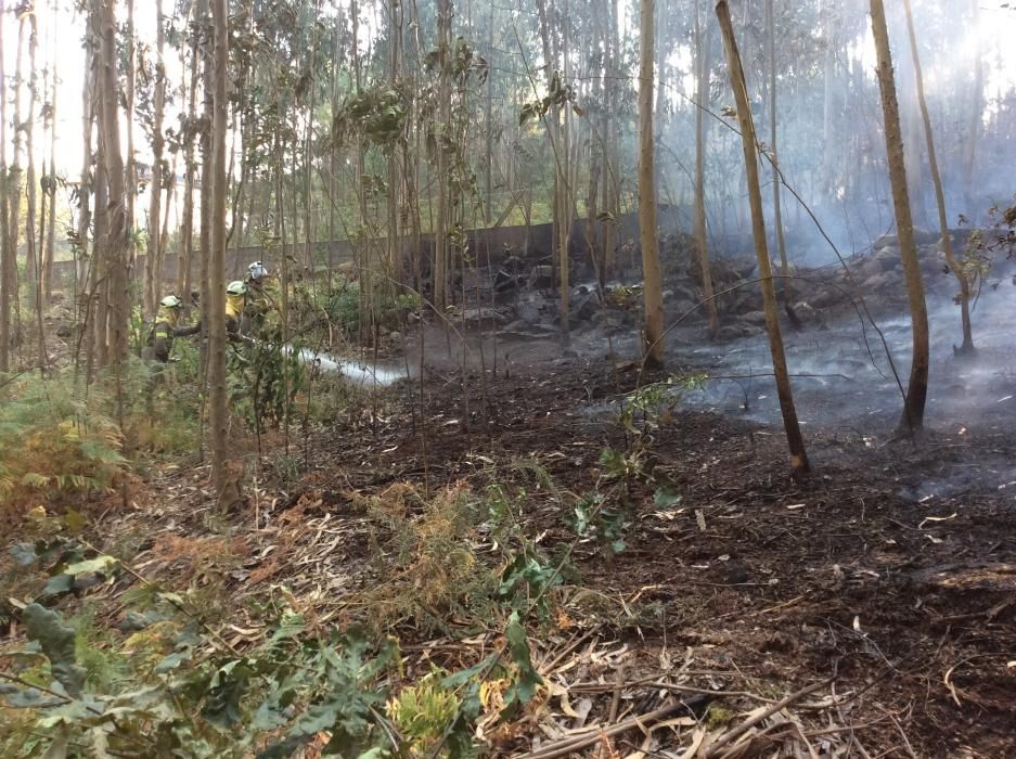 El fuego comenzó pasada la una de la madrugada en Cunchido, cerca de Santa Marta - Acudió una brigada de Medio Rural y Protección Civil, que estuvieron hasta las 06.00 horas