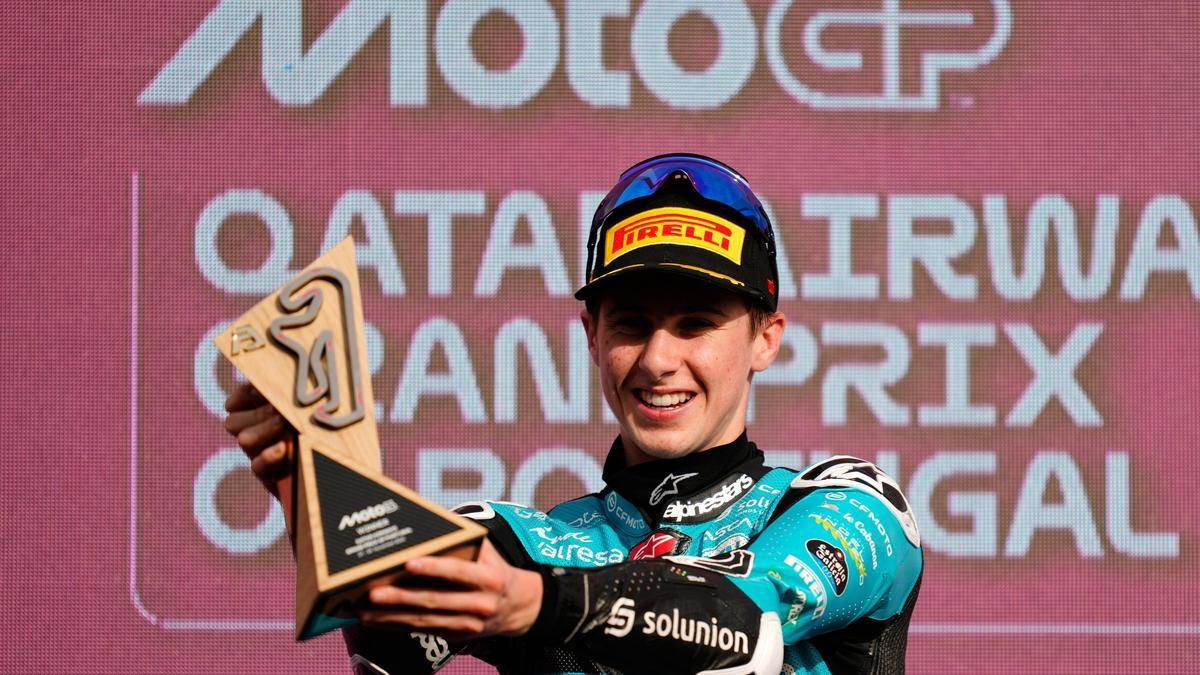 Máximo Martínez Quiles celebra su victoria en el Gran Premio de Portugal