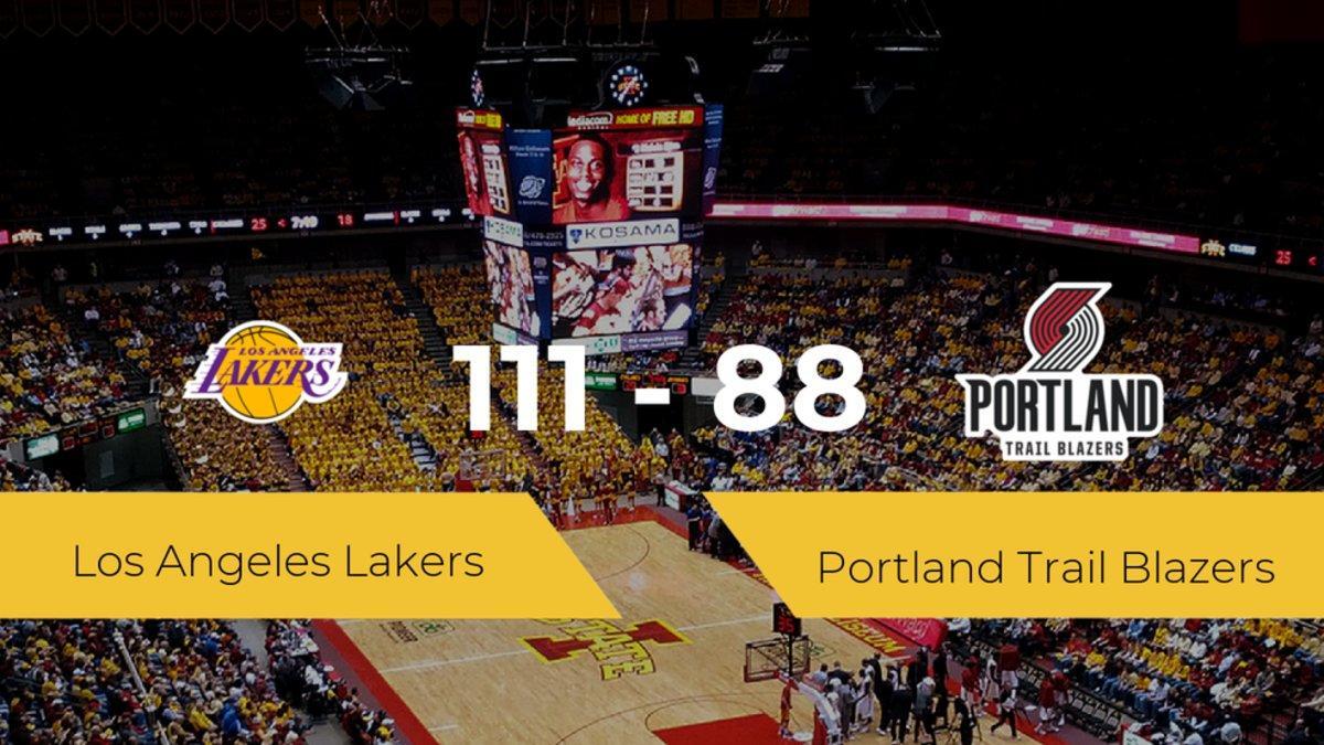 Triunfo de Los Angeles Lakers en el The Arena ante Portland Trail Blazers por 111-88