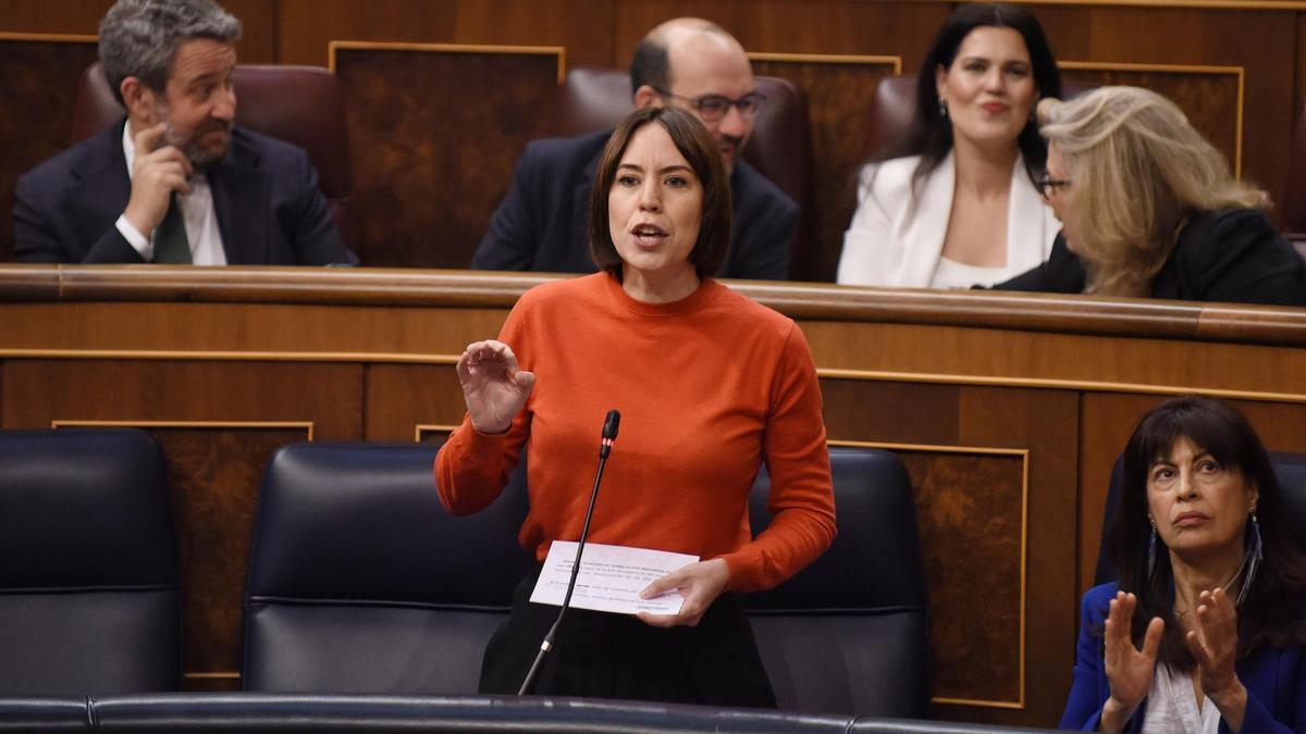 Diana Morant, en el Congreso de los Diputados.