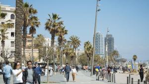 Paseo marítimo de la Barceloneta, considerado Espacio de Gran Afluencia (EGA).