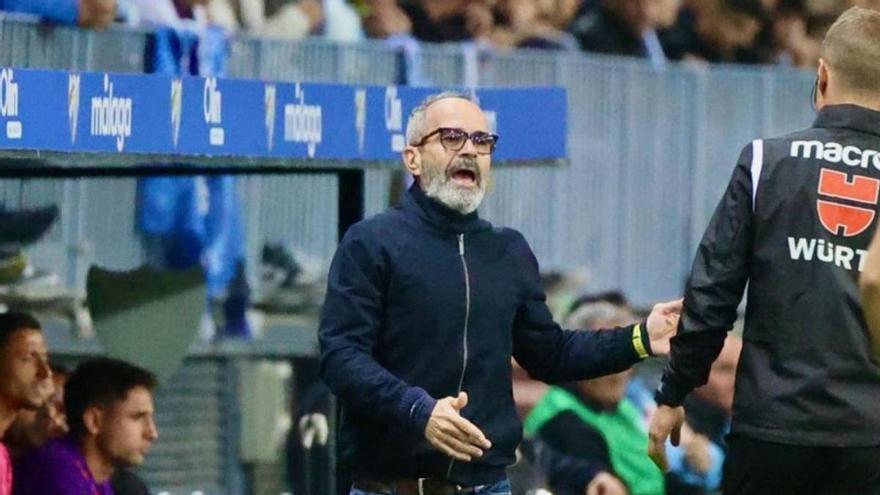 Álvaro Cervera, durante el partido de ayer.