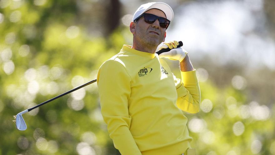 Sergio García, durante la segunda jornada del pasado Masters de Augusta.