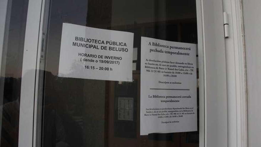 La biblioteca de Beluso está temporalmente cerrada. // S.Álvarez