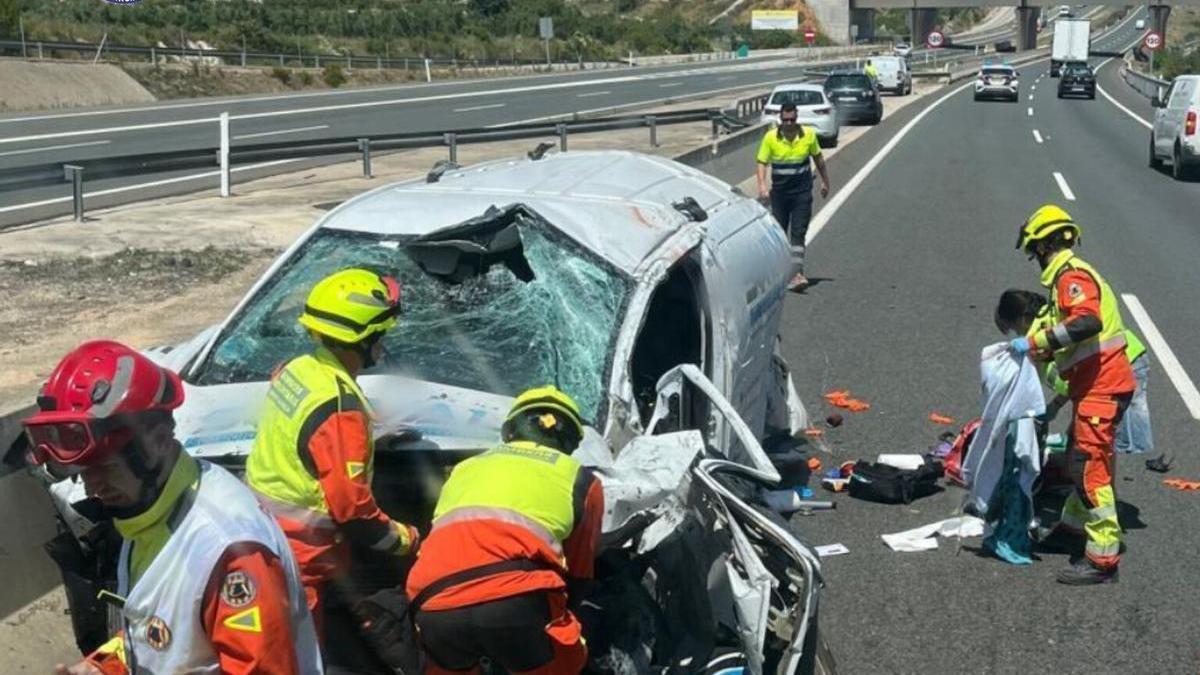 Fallece otro conductor en la A-35 tras registrarse un accidente de tráfico en Moixent