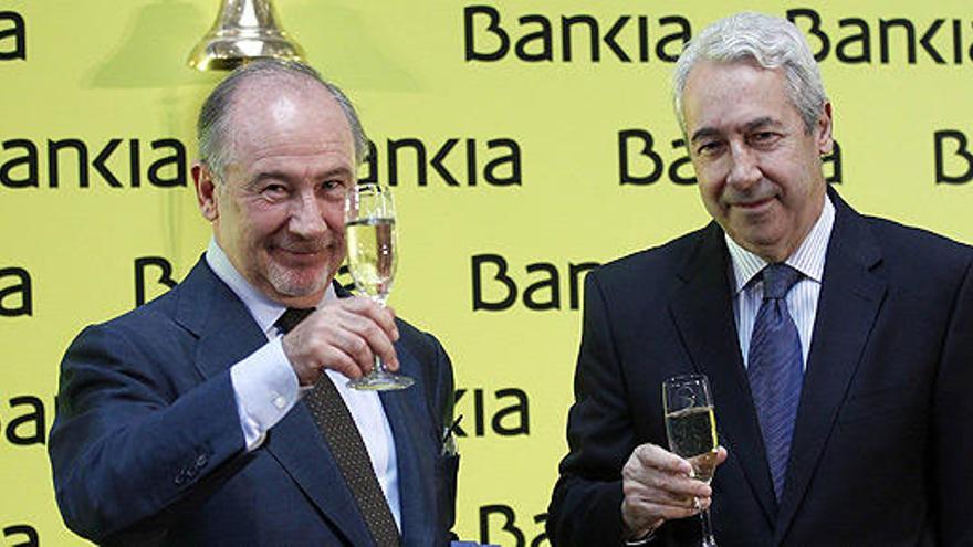 Rodrigo Rato, el día de la salida a Bolsa de Bankia.