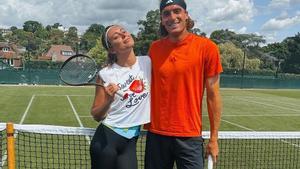 Paula Badosa y Stefanos Tsitsipas.