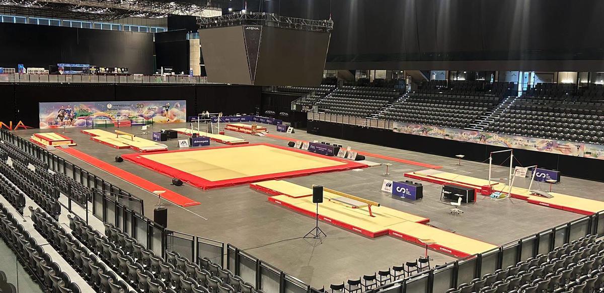 Navarra Arena listo para recibir a las gimnastas
