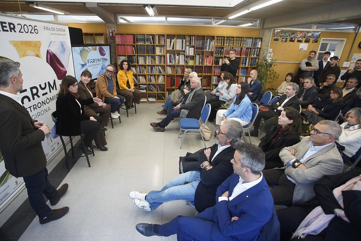 Girona. Escola d'Hostaleria presentació del Fòrum Gastronòmic protagonista l'escudella