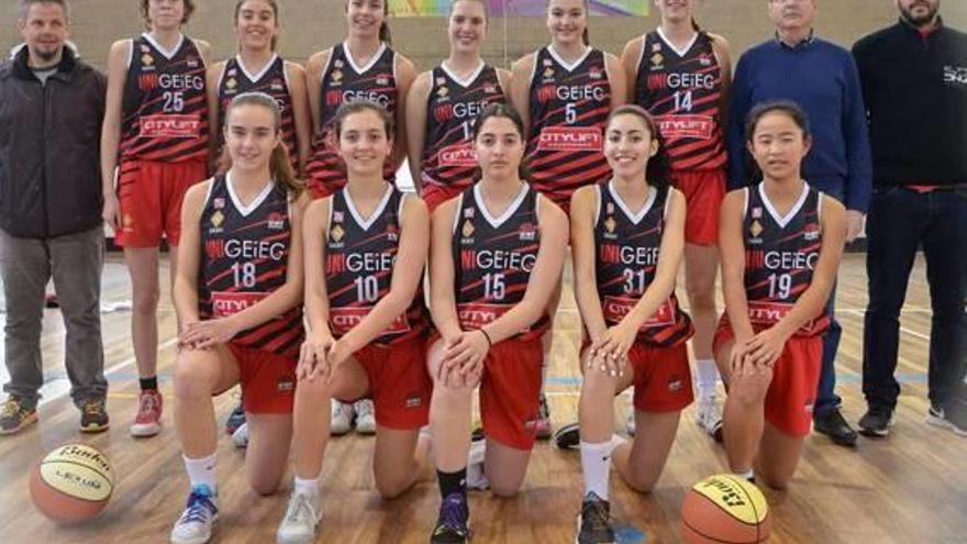 Bàsquet El GEiEG-Uni classifica júnior i cadet per a la Final a Quatre