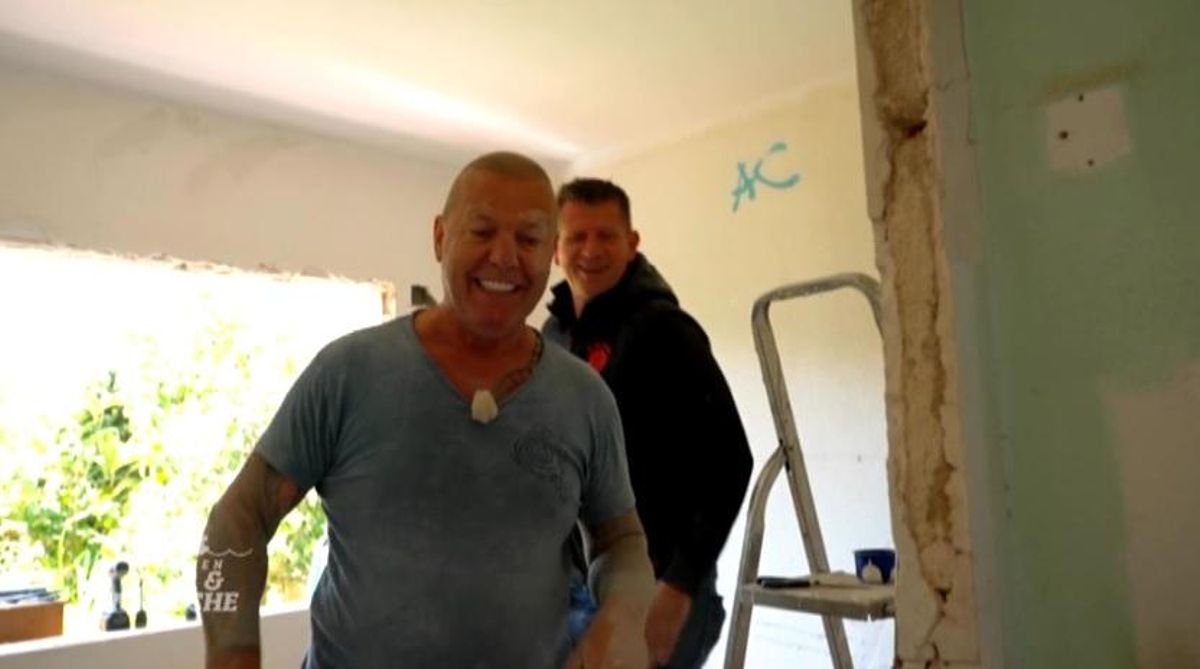 Hilft den Pfaffs beim Umbau: Joe.